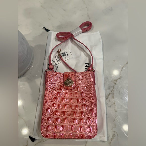 🆕 Brahmin Pink Punch Crossbody Bag and Dust Bag - Picture 14 of 17